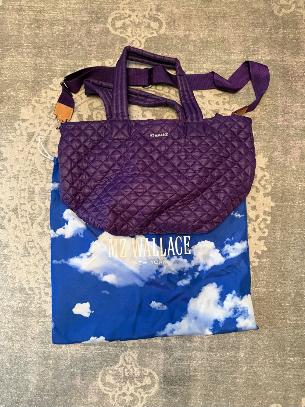 Gorgeous MZ Wallace amethyst, medium metro tote deluxe. Like new condition! - Picture 9 of 13